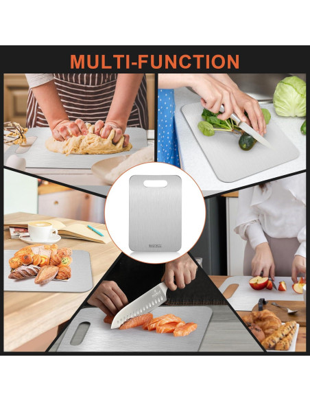 Tabla de Cortar Stron-Dura Acero Inoxidable 29.2x20.3 cm