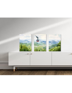 Conjunto de 3 Impresiones Acuarela Gatlinburg 45x30 cm 2