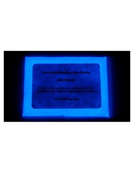 Polvo Brillante Azul Fluorescente Art 'N Glow 1 kg - Manualidades DIY