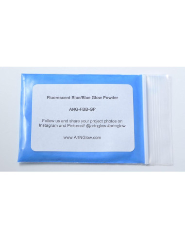 Polvo Brillante Azul Fluorescente Art 'N Glow 1 kg - Manualidades DIY