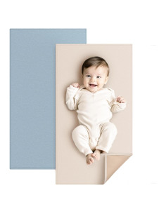 Cambiador de Bebé Portátil Konssy de Cuero Sintético 76x43cm