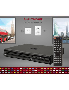 Reproductor de DVD Compacto Impecca DVHP-9109 USB Multi-Región 2