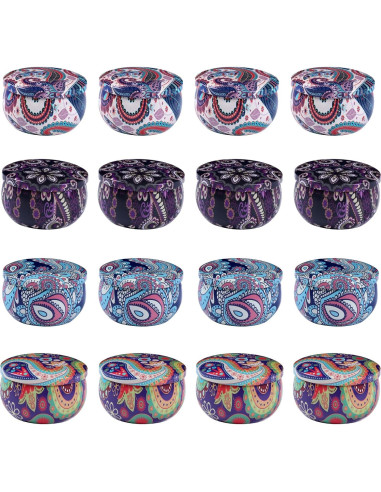 Juego de Velas Aromáticas Kedtui 16 Pack Cera de Soja Natural