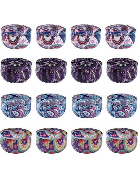 Juego de Velas Aromáticas Kedtui 16 Pack Cera de Soja Natural