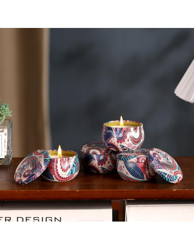 Juego de Velas Aromáticas Kedtui 16 Pack Cera de Soja Natural