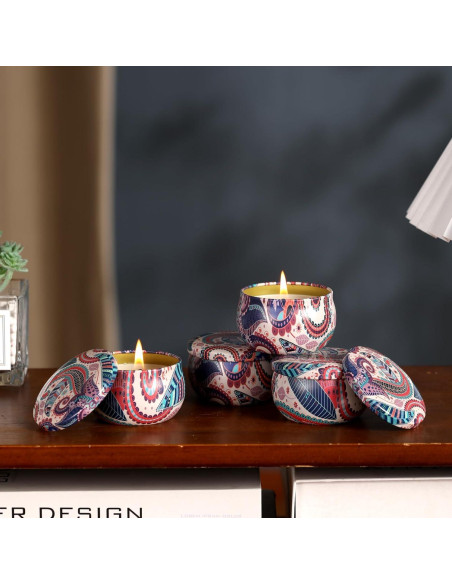 Juego de Velas Aromáticas Kedtui 16 Pack Cera de Soja Natural