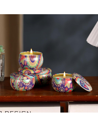 Juego de Velas Aromáticas Kedtui 16 Pack Cera de Soja Natural