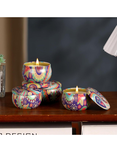 Juego de Velas Aromáticas Kedtui 16 Pack Cera de Soja Natural