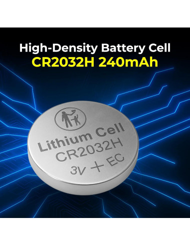 Baterías de Litio CR2032 Milestock 5 Piezas 240mAh