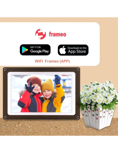 Marco Digital de Fotos 10.1" WiFi Frameo 32GB Pantalla HD