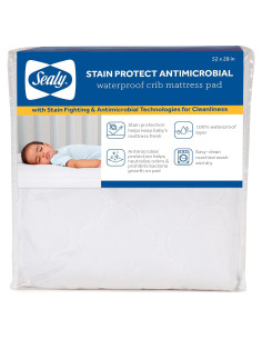Protector de Colchón Impermeable Sealy Baby 132x71 cm Antimicrobiano
