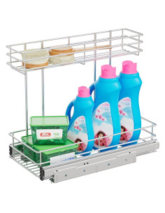 Organizador Bajo Fregadero STORKING 2 Niveles Cromado 40.64 cm