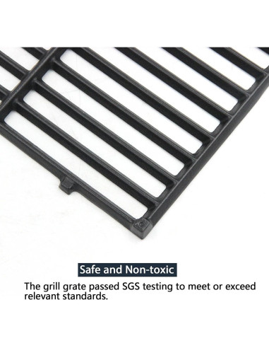 Rejillas de Parrilla Hongso 44.5x25.9 cm para Weber Spirit 200