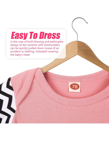 Vestido de Bebé Mikccer Verde 0-6 Meses, Suave y Cómodo