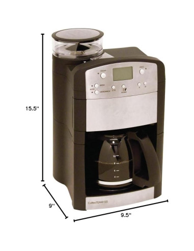 Cafetera Digital Capresso CoffeeTeam GS 10 Tazas con Molinillo