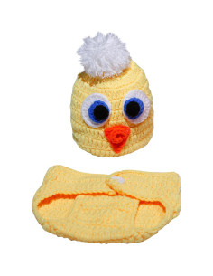 Disfraz de Ganchillo para Bebé Matissa - Pollito Unisex 2