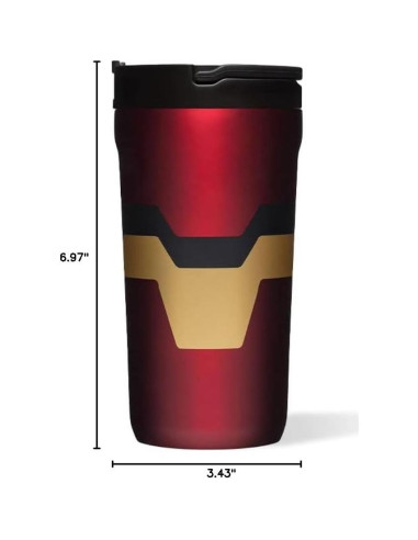 Taza para Niños Corkcicle 12oz Acero Inoxidable Iron Man