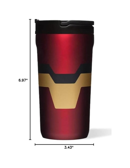 Taza para Niños Corkcicle 12oz Acero Inoxidable Iron Man