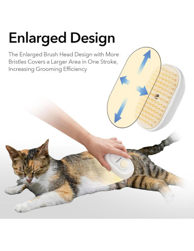 Cepillo de Silicona 3-en-1 GooCare para Mascotas - Púrpura