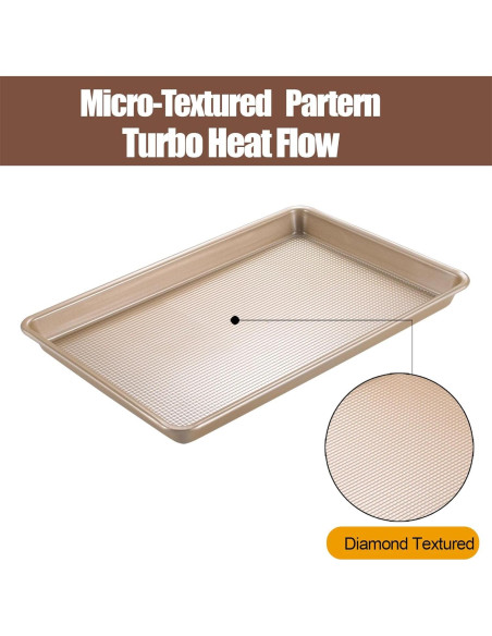 Juego de Bandejas para Hornear Antiadherentes JOHO 2 Piezas