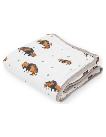 Edredón de Muselina de Algodón Pequeño Unicornio Bisonte