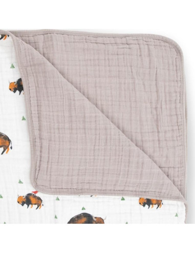 Edredón de Muselina de Algodón Pequeño Unicornio Bisonte