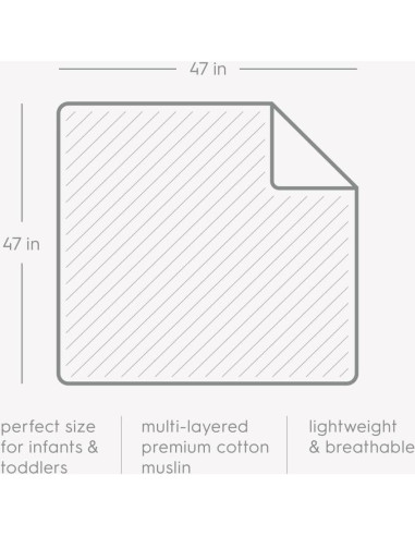 Edredón de Muselina de Algodón Pequeño Unicornio Bisonte