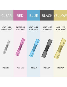 Conectores de compresión termorretráctil ZIPCCI 12-10 AWG - 50 Pcs 2