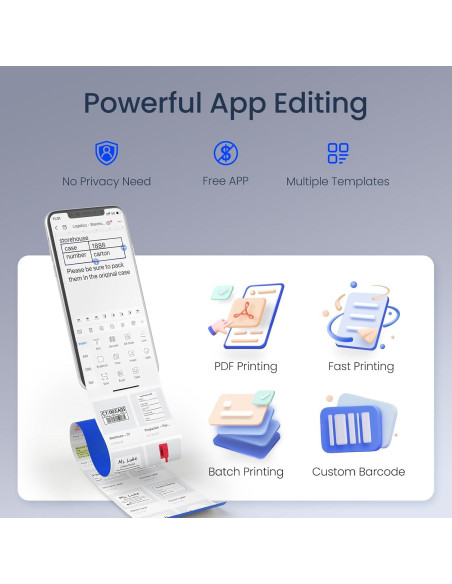 Impresora de Etiquetas CLABEL 221B Portátil 2" Bluetooth USB