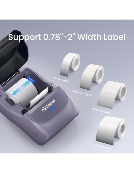 Impresora de Etiquetas CLABEL 221B Portátil 2" Bluetooth USB