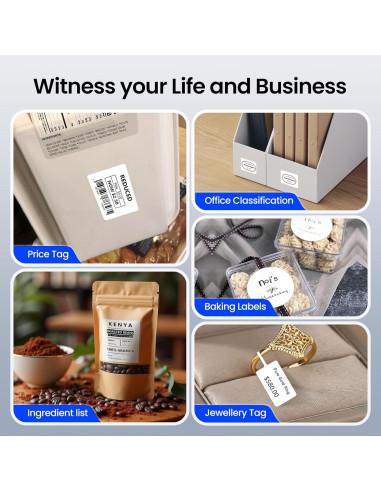 Impresora de Etiquetas CLABEL 221B Portátil 2" Bluetooth USB