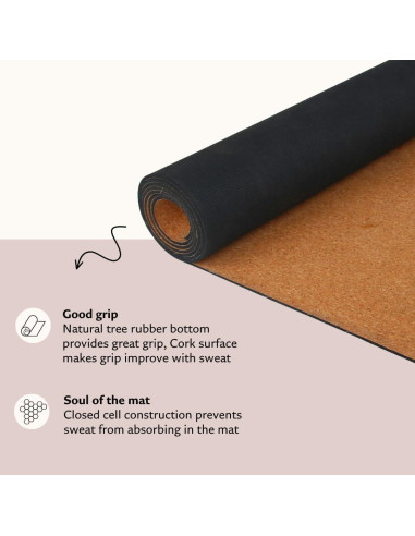 Alfombrilla de Yoga Shakti Warrior de Corcho Antideslizante 183x61cm