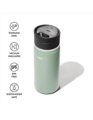 Taza Térmica OXO 473ml Acero Inoxidable Jade con Tapa