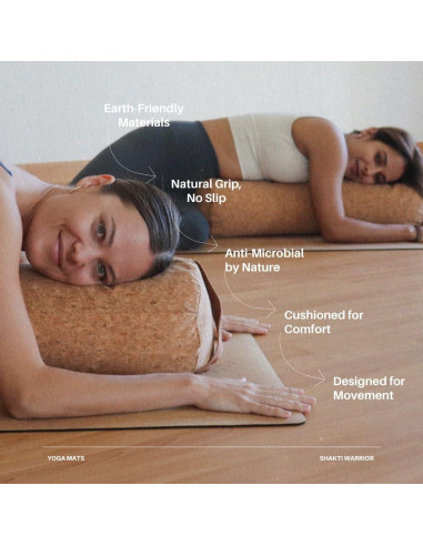 Alfombrilla de Yoga Shakti Warrior de Corcho Antideslizante 183x61cm