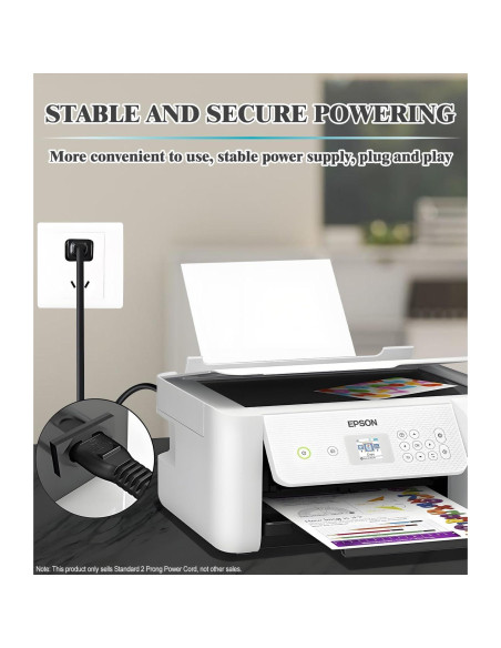 Cable de Alimentación CA 2 Clavijas TCKN 1.83m para Impresoras Epson