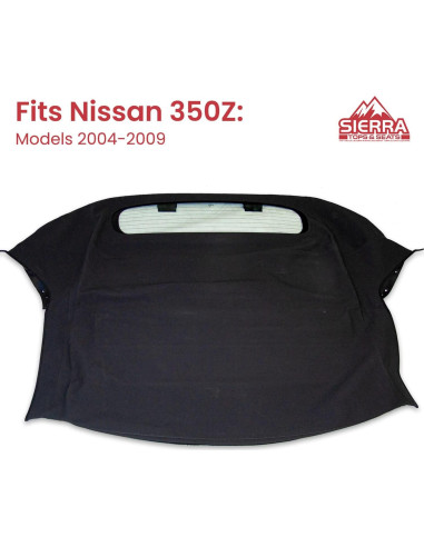 Techo Convertible Nissan 350Z 2004-2009 Sierra Auto Tops Negro