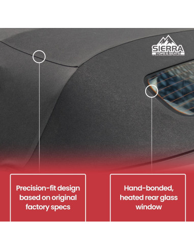 Techo Convertible Nissan 350Z 2004-2009 Sierra Auto Tops Negro