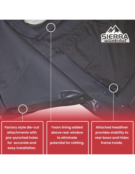 Techo Convertible Nissan 350Z 2004-2009 Sierra Auto Tops Negro