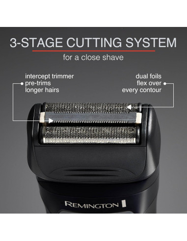 Afeitadora eléctrica Remington F4 Style Series, recargable