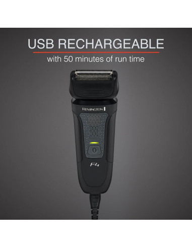 Afeitadora eléctrica Remington F4 Style Series, recargable