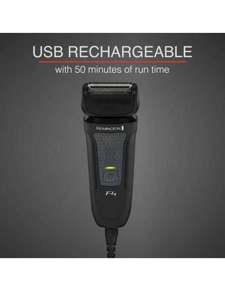 Afeitadora eléctrica Remington F4 Style Series, recargable