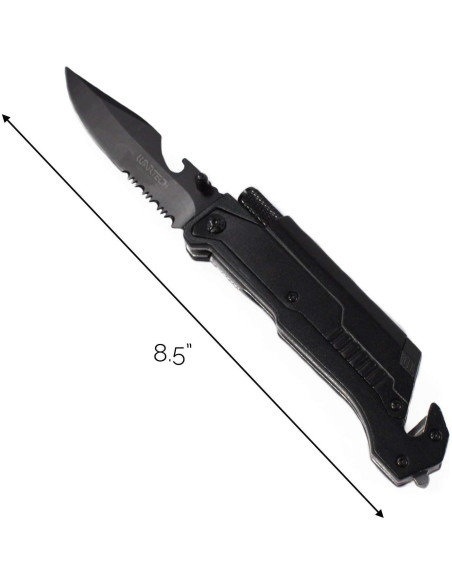 Cuchillo de bolsillo Wartech YC-S-9045-BK 5 en 1 21.6 cm Negro Cuchillo de bolsillo Wartech YC-S-9045-BK 5 en 1 21.6 cm Negro