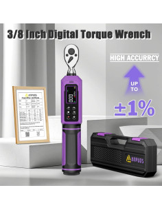 Llave de Torque Digital ANPUDS 3/8" 0.9-60 Nm Precisión +/-1% 2