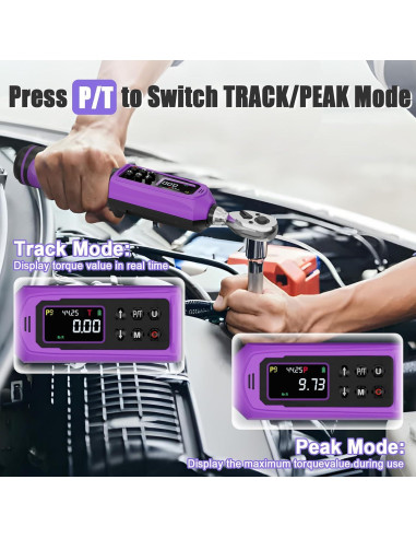 Llave de Torque Digital ANPUDS 3/8" 0.9-60 Nm Precisión +/-1%