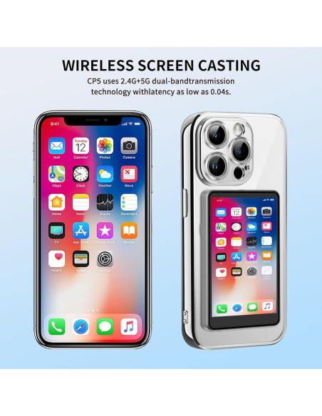 Monitor de Vlog HIGSEEU 1080P Inalámbrico para Selfie Gris