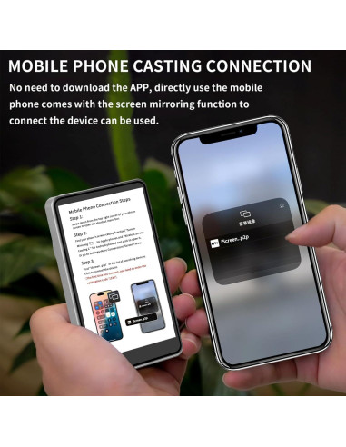 Monitor de Vlog HIGSEEU 1080P Inalámbrico para Selfie Gris