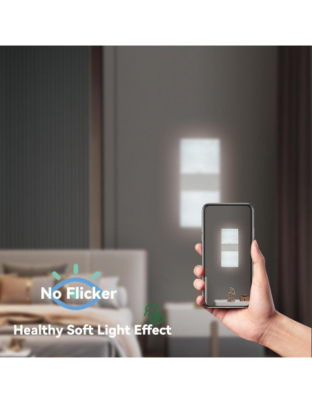 Aplique de Pared Inalámbrico FelRelWel, 2 Unidades, Luz Táctil