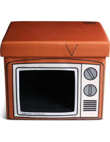 Casa para Gatos Feline Ruff Ottomán de Madera Marrón 38x30x36cm