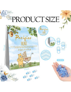 Set de Caza de Chupetes Mini Azules Winnie - 50 Piezas 2