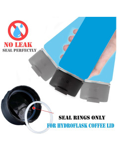 Greant 6 Anillos de Silicona para Tapa de Hydro Flask 12-40oz 2